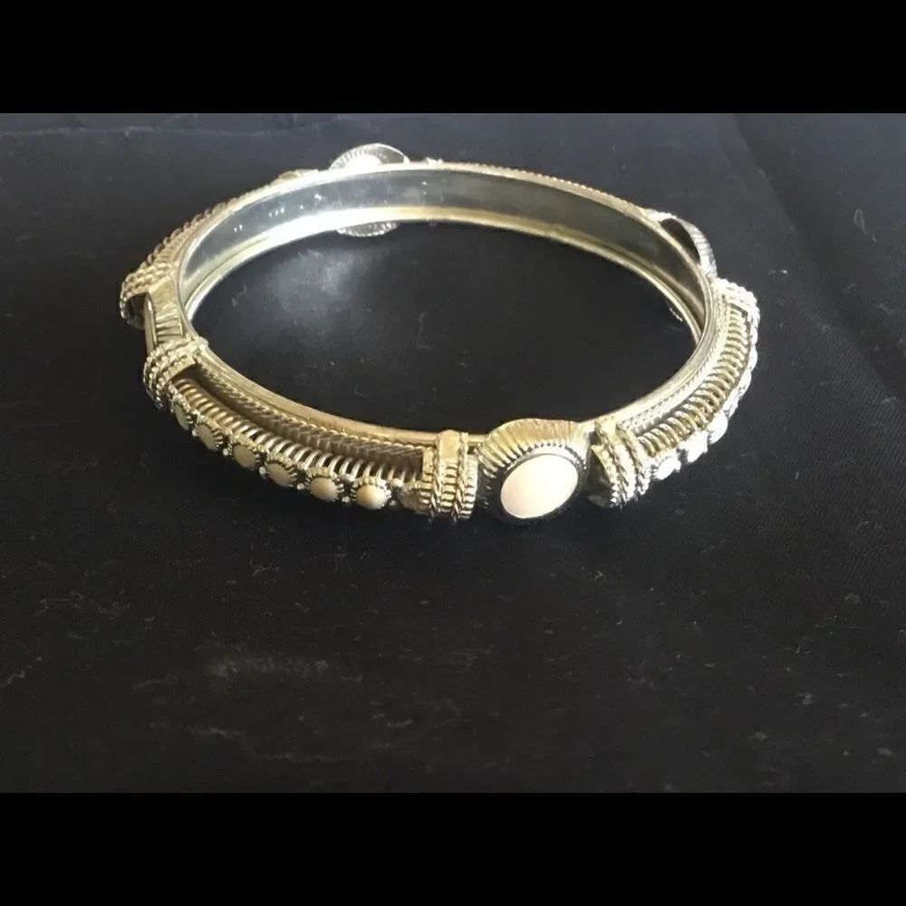 $8 ea or 3/$15. Silvertone and Cream XL Bangle